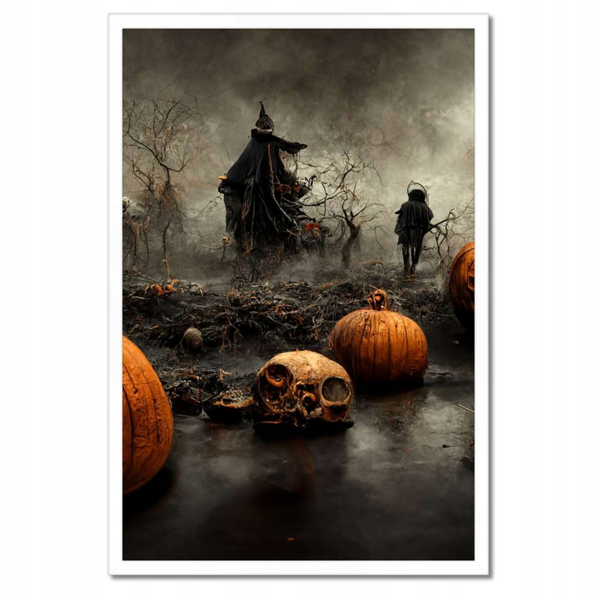 Plakáty v rámu 40x60 Halloween Dýně Temnota