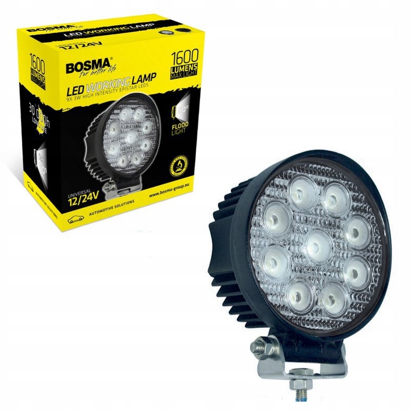 

Lampa Robocza Bosma Led 12/24V 9XBOSMA Led