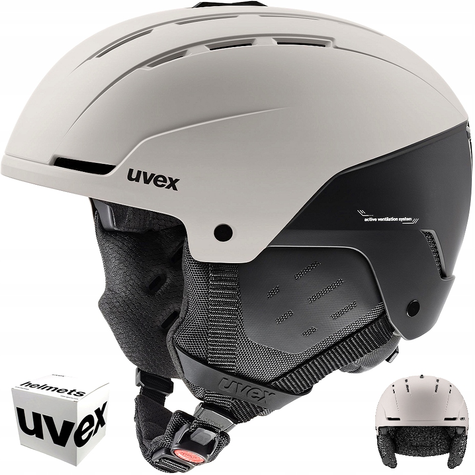 Lyžařská a snowboardová přilba Uvex Stance 54-58 cm warm grey-black matt