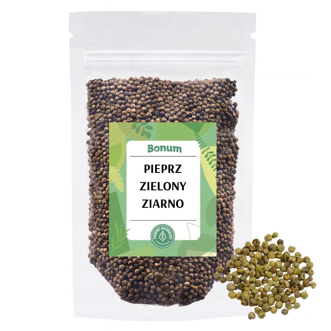 Zelený pepř zrna Aromatická zrna Přírodní čerstvá 500g Bonum