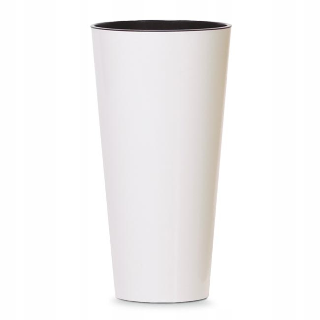 

Doniczka Tubus Slim Shine wysokość 28,6 cm biały