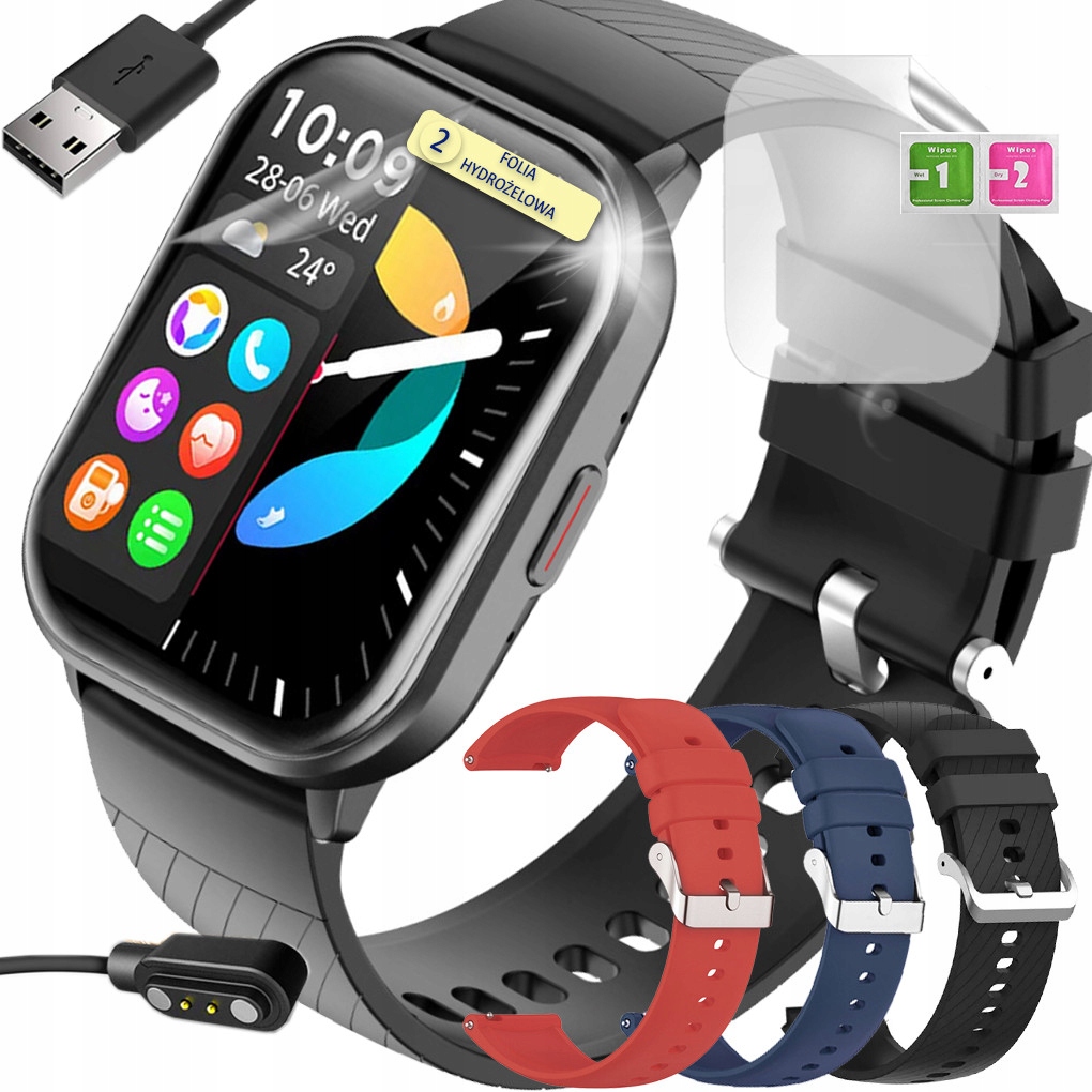 Dámské Hodinky Chytré Hodinky Telefonní hovory Pl menu 3 Pásky Black