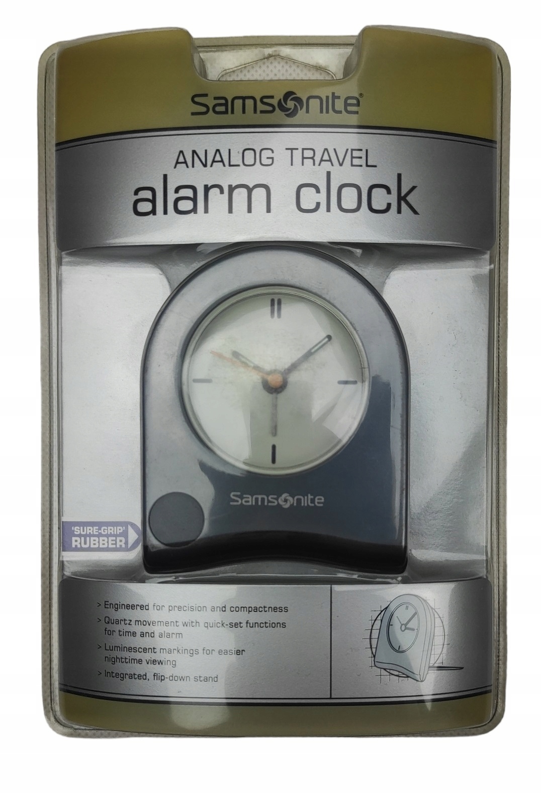 Samsonite budzik analogowy zegarek podróżny