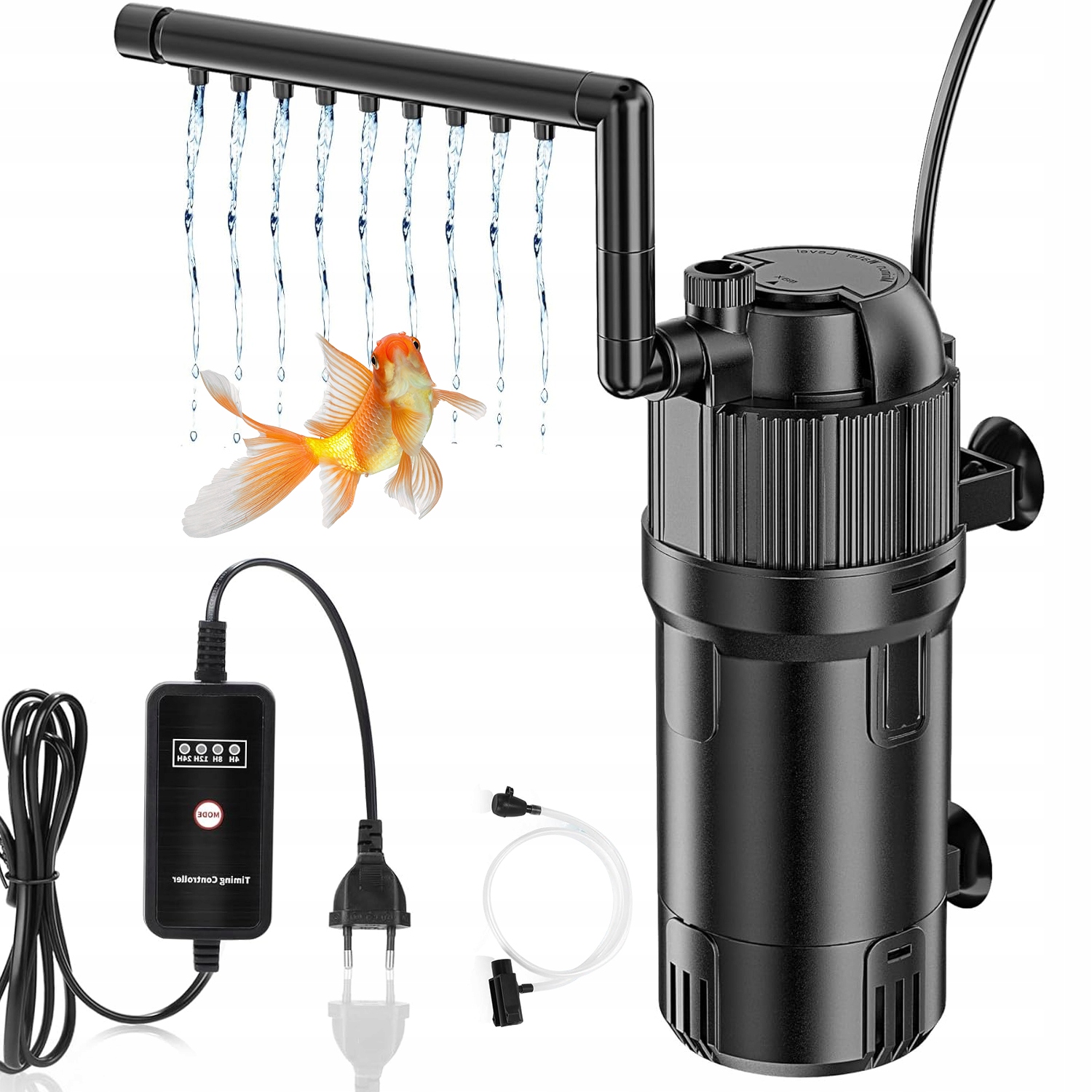 Vnitřní Filtr Uv Časovač 400 L/h Pro Mořské Akvárium Dárek