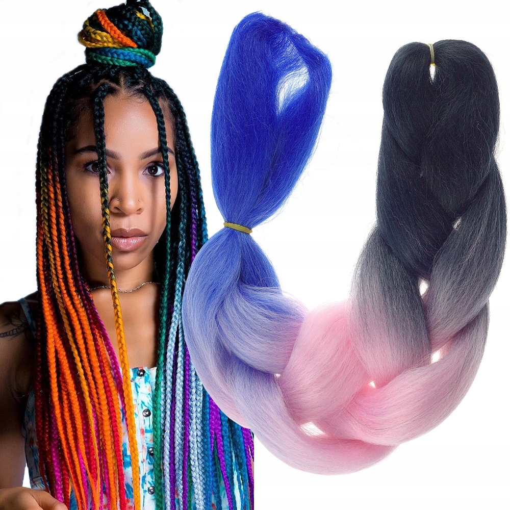 

Włosy Syntetyczne Do Warkoczyków Dredów Ombre C1