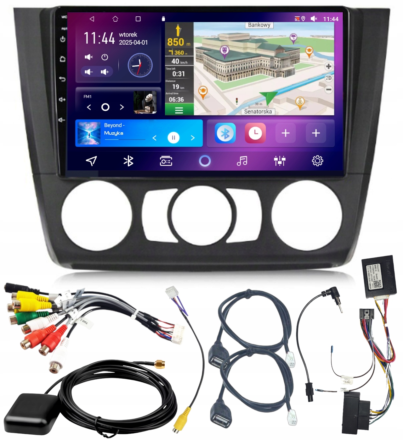Autorádio Android Bmw 1 E81/E82/E87/E88 Wifi Gps Carplay 4GB 64GB