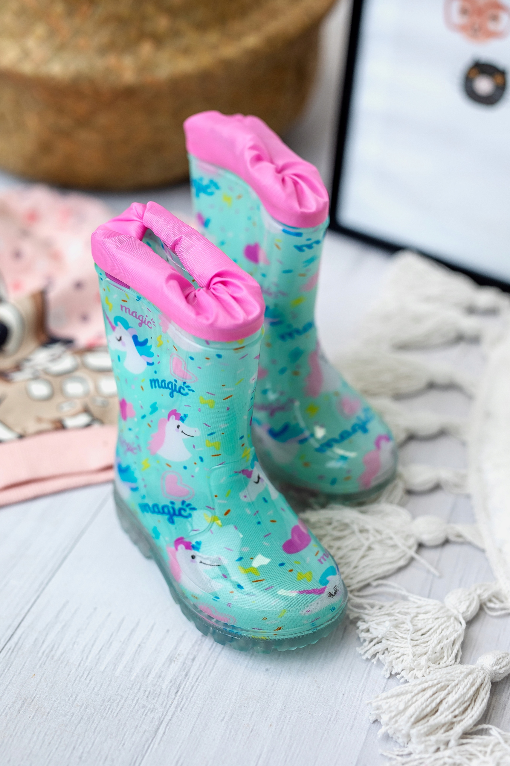 Kalosze GUMOWCE dziecięce zielone WOJTYŁKO (25) Kod producenta 5G4321G