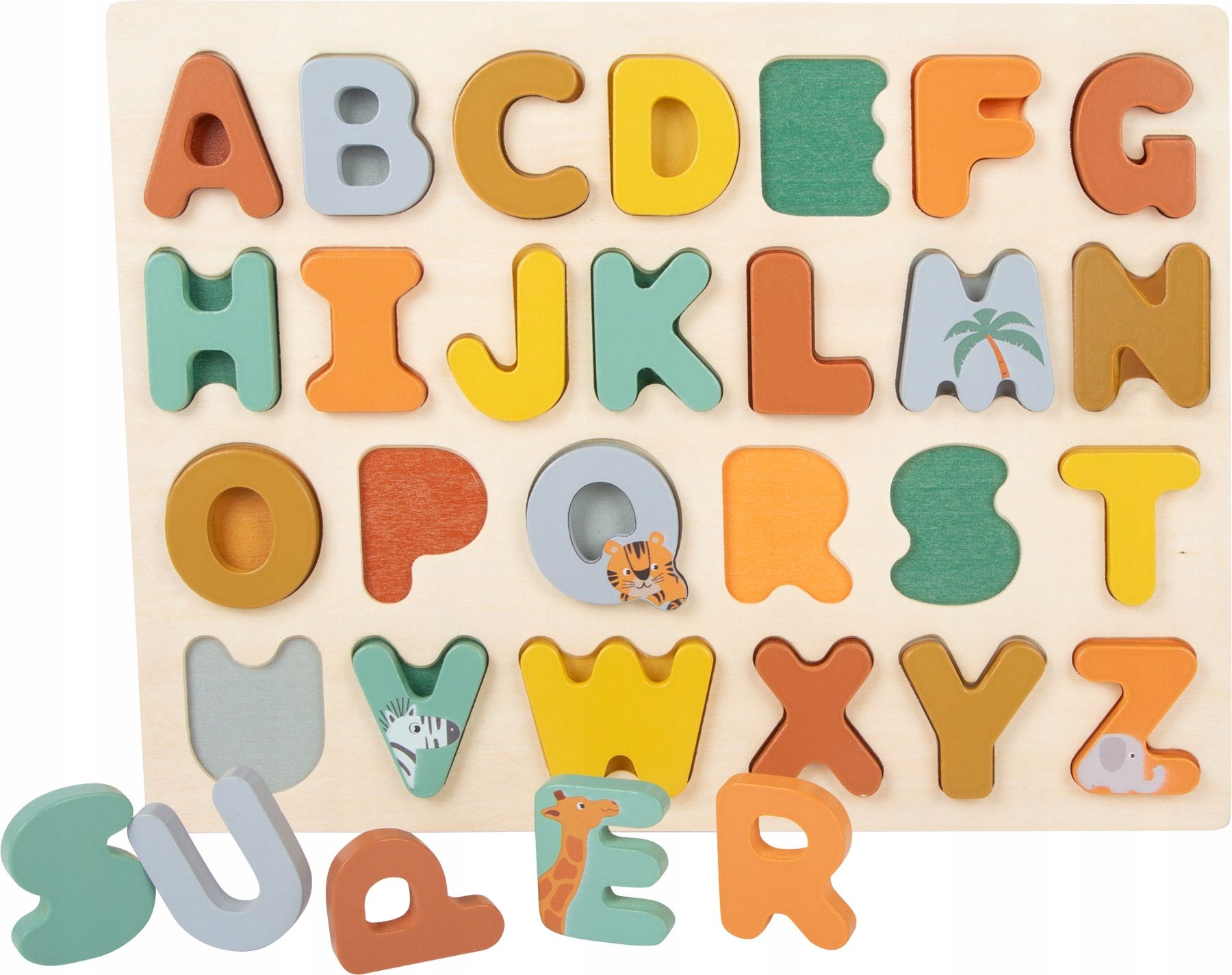 

Puzzle układanka drewno Abc Litery 26 elementów