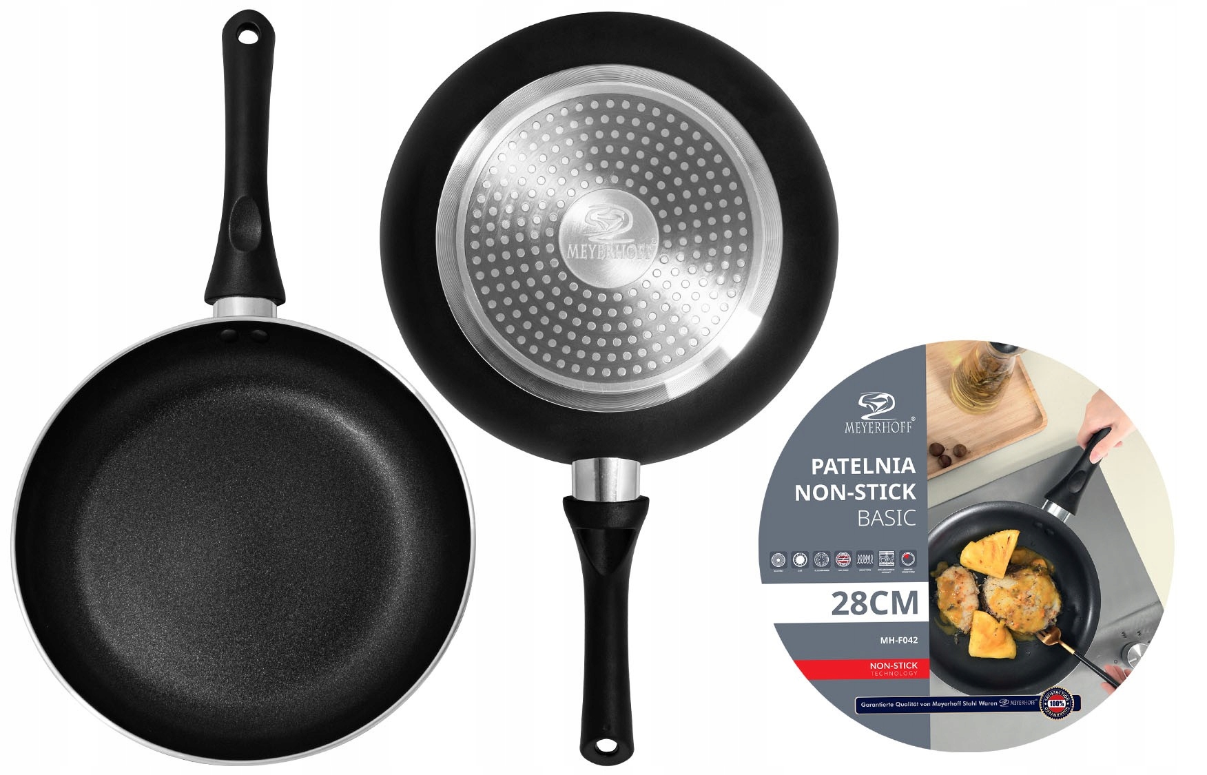 

Patelnia nieprzywierająca Basic 28cm Gaz Indukcja