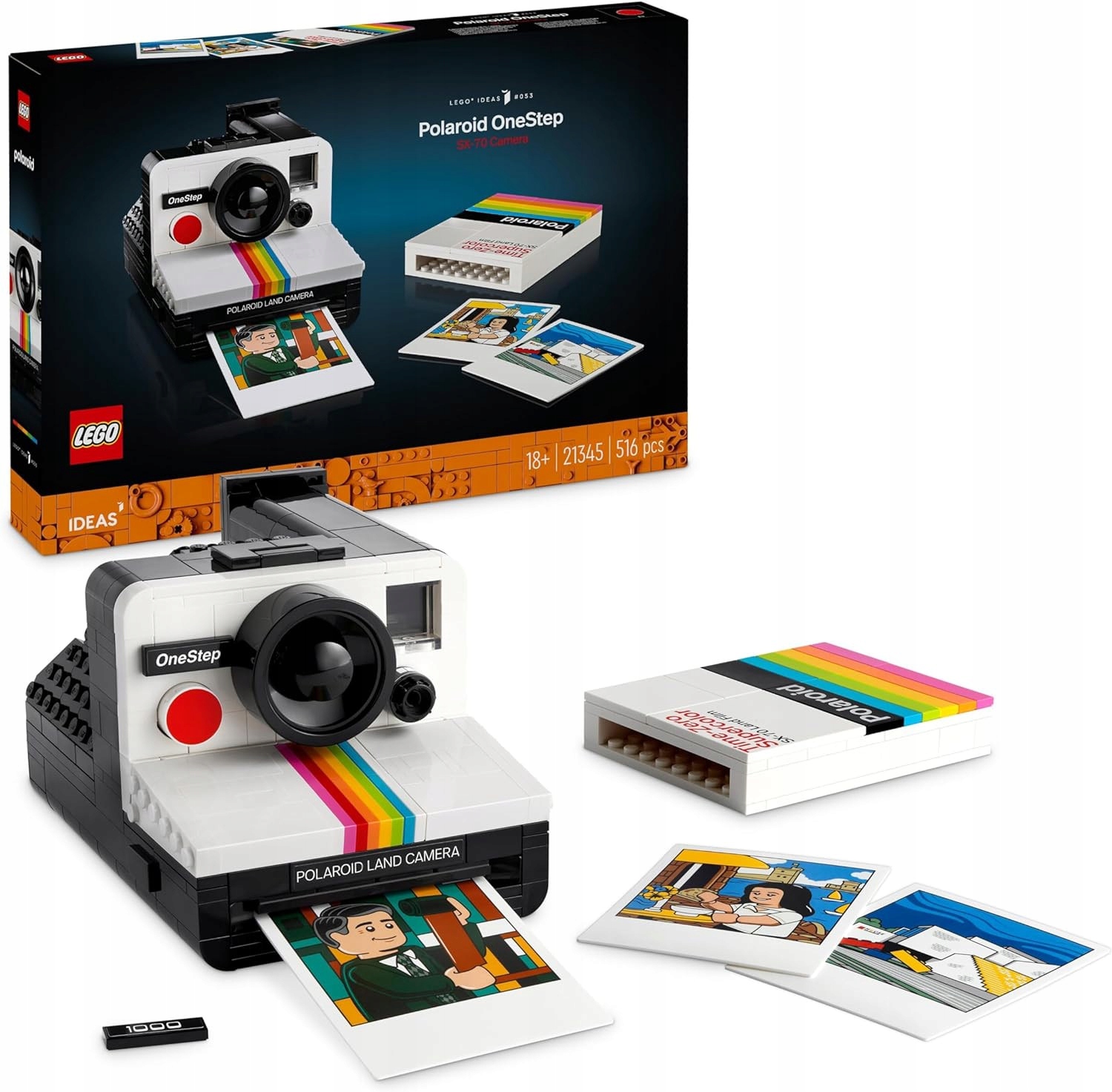 Lego Fotoaparát Polaroid OneStep SX-70 21345 – fotografické stavebnice – fotografie