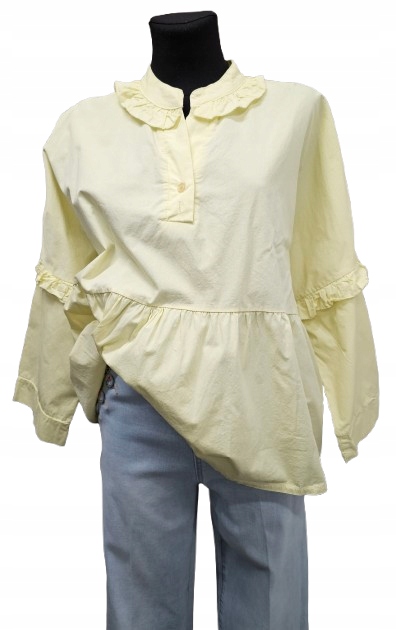 Bavlněná Košile S Volánky Oversize & Comfort Wiya Italia Nová Kolekce