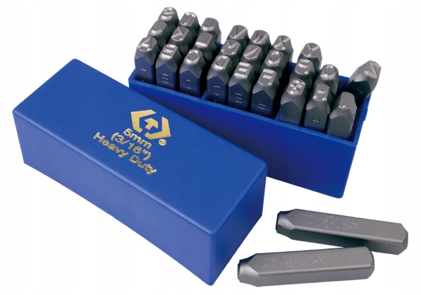 KING TONY Numeratory alfabet litery cyfry 5mm Type Marker Numbers Letters Characters