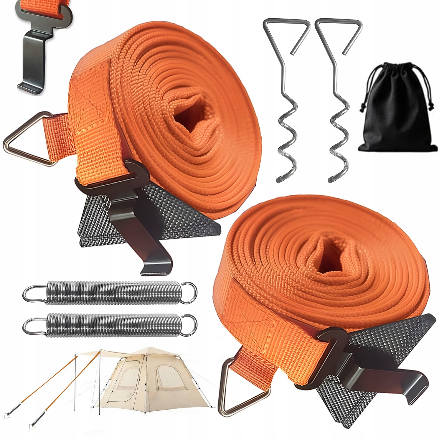 Protivětrný Pás Pro Markýzu 2 V 1, Vysokopevnostní, Odolný