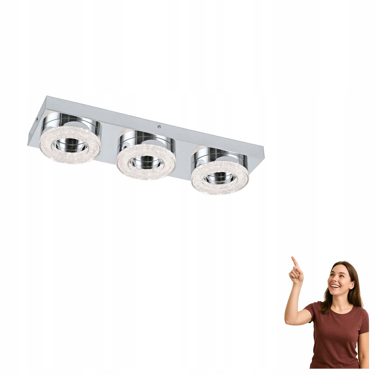 Led stropná lampa 3x3,5W Fradelo 95663 Eglo