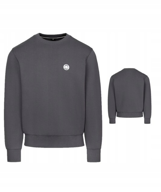 Pitbull West Coast Pánská Mikina Crewneck Charger Small Logo Grafitová S