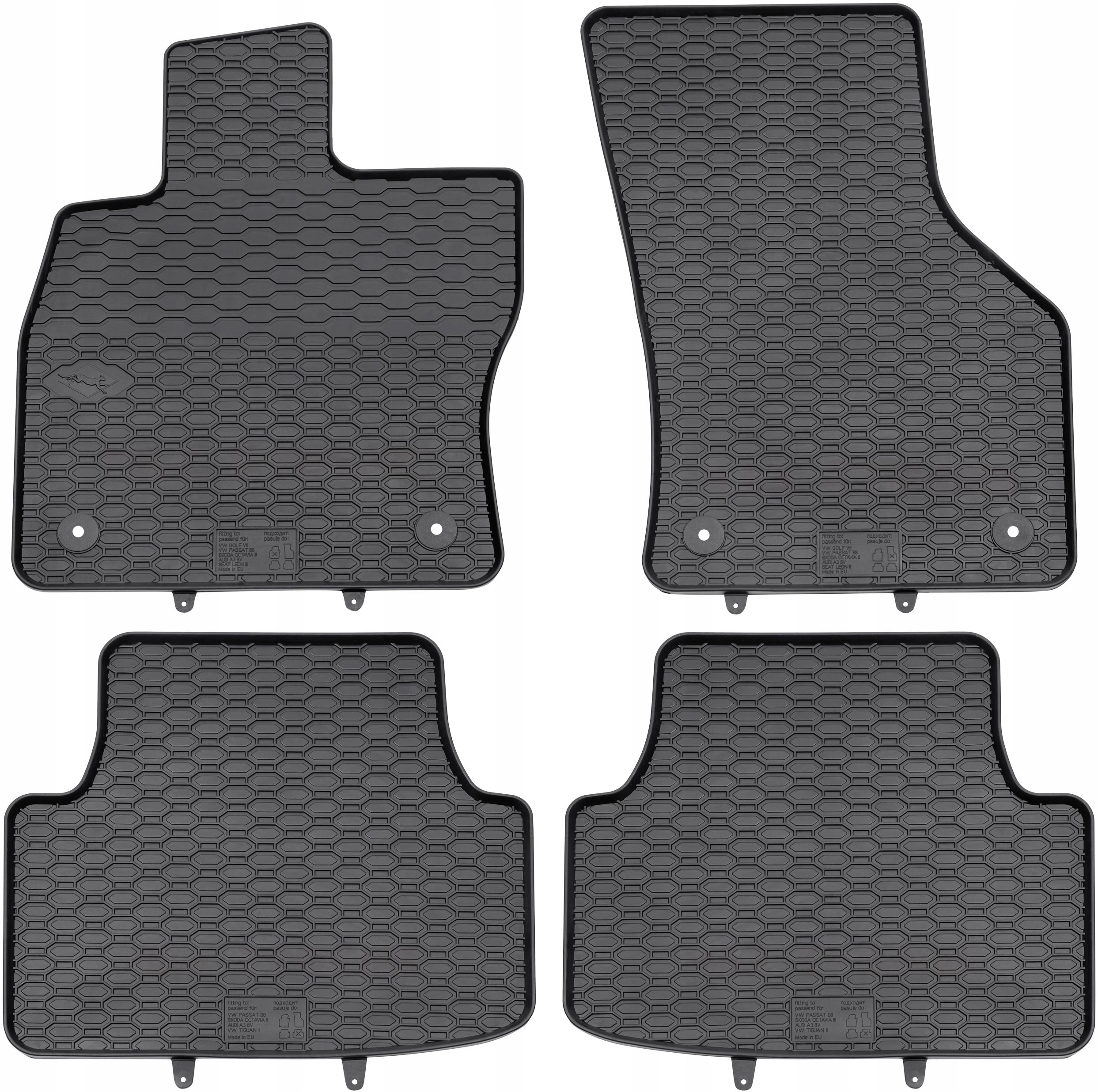 Коврики Max-Коврик резиновые 815c 4 el.