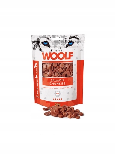 5 x Woolf Chunkies Salmon 100 g