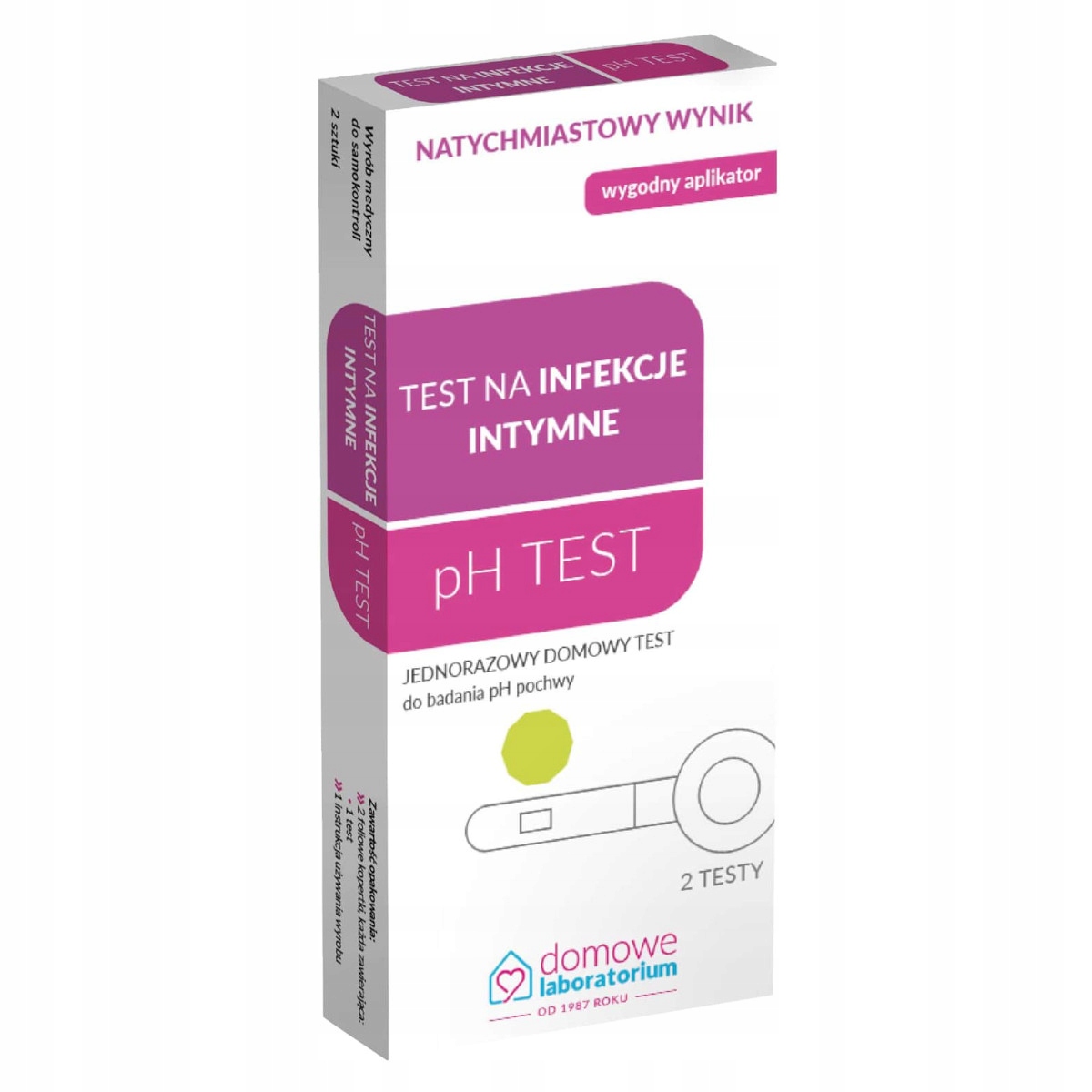 

Test na infekcje intymne pH Test Hydrex 2 sztuki