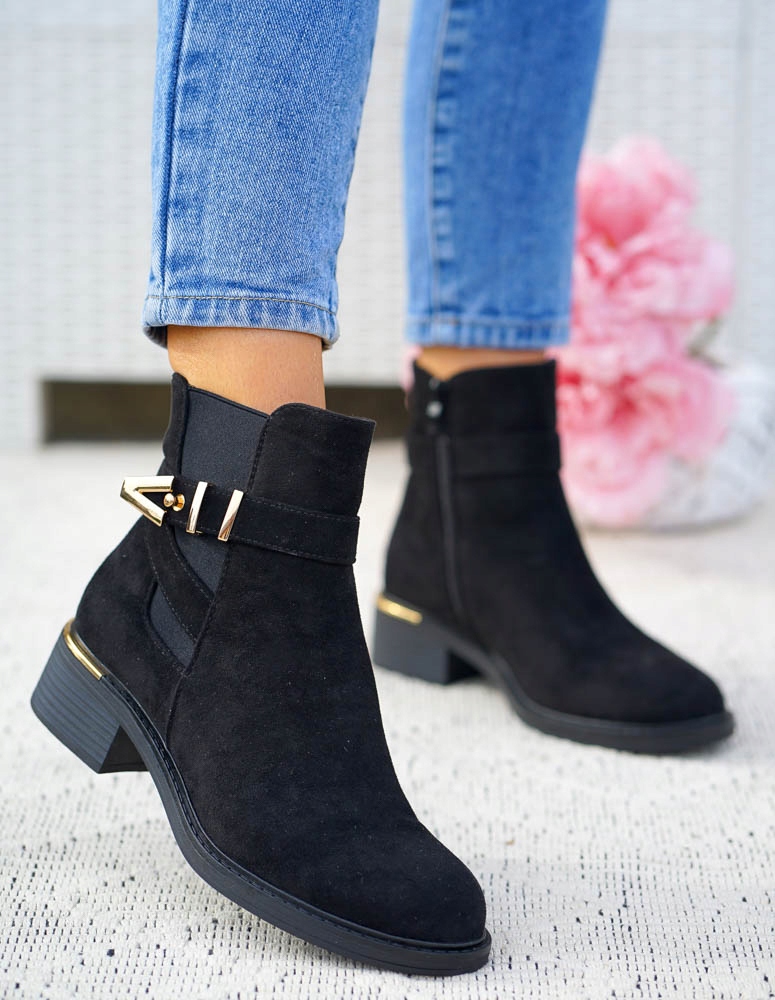 Klasyczne Zamszowe Botki Sztyblety Inez 40 Rozmiar 40