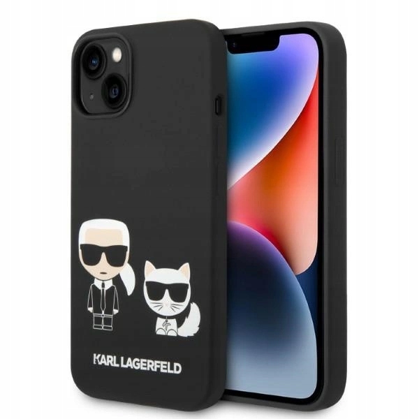 Karl Lagerfeld Tekuté silikonové Pouzdro Karl&Choupette MagSafe pro iPhone 14 Plus