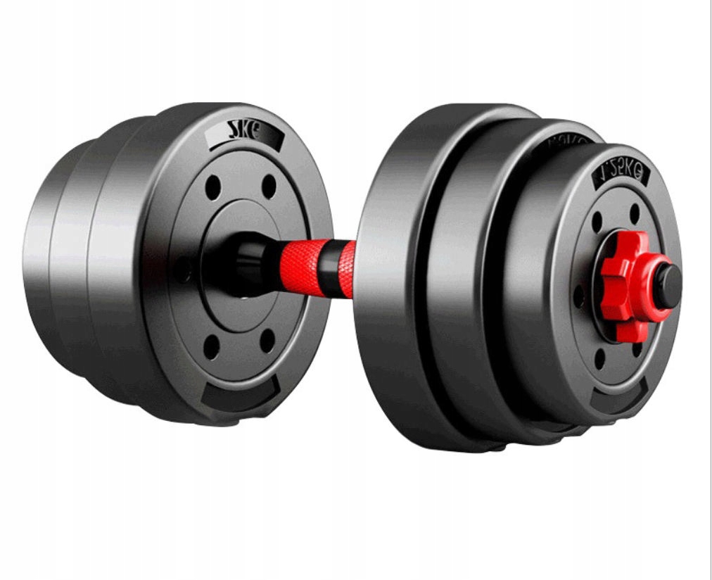 HANTLE REGULOWANE 20KG 2X10KG CIĘŻARKI ZE SZTANGĄ DO ĆWICZEŃ BICEPS TRICEPS Kod producenta hantle rozkładane