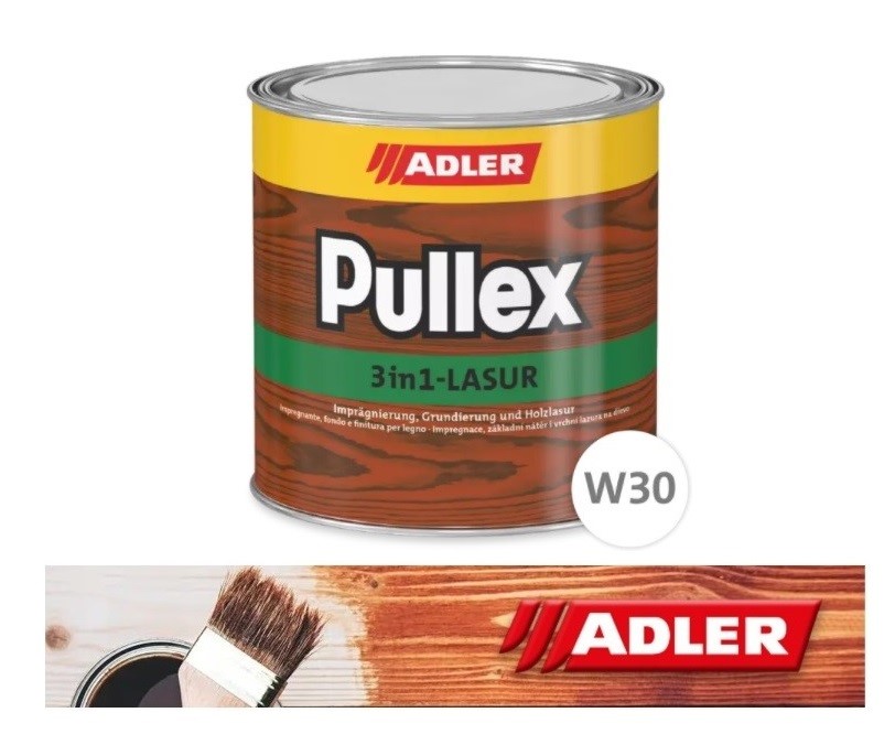 Adler Pullex Lazura 3w1 do Płotów, Elewacji, Pergoli 2,5L