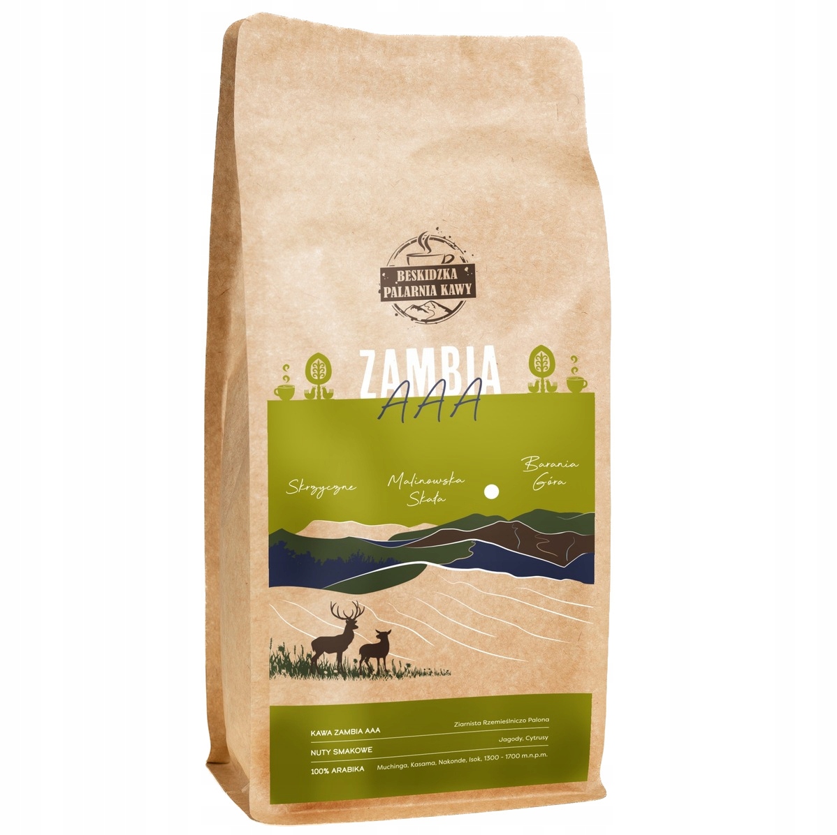 Čerstvě Pražená Káva Zrnková Zambie Aaa 1 Kg 100% Arabica Speciality