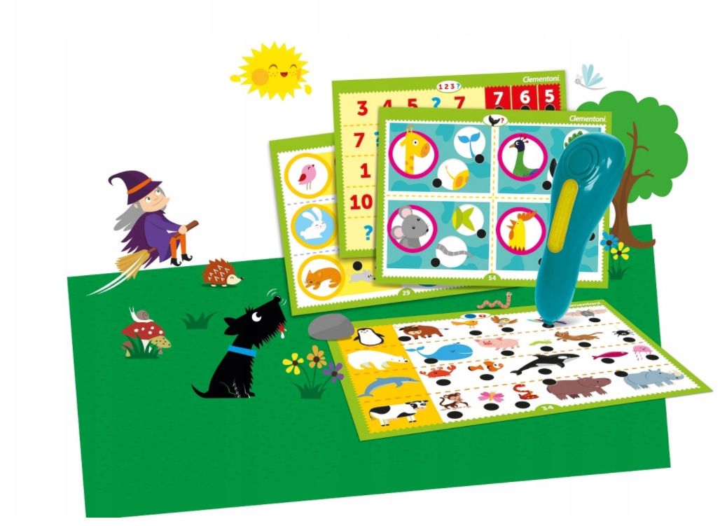 Mówiące Pióro 500 Pytań ZWIERZĘTA Clementoni Mówi po Polsku 3+ Certyfikaty, opinie, atesty CE