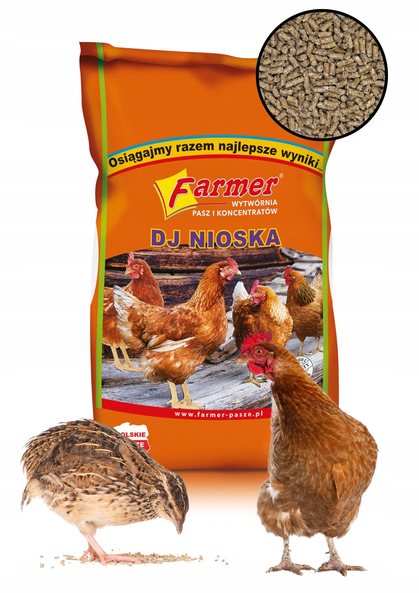 Farmer Nioska DJ dla kur niosek granulat - 25 kg