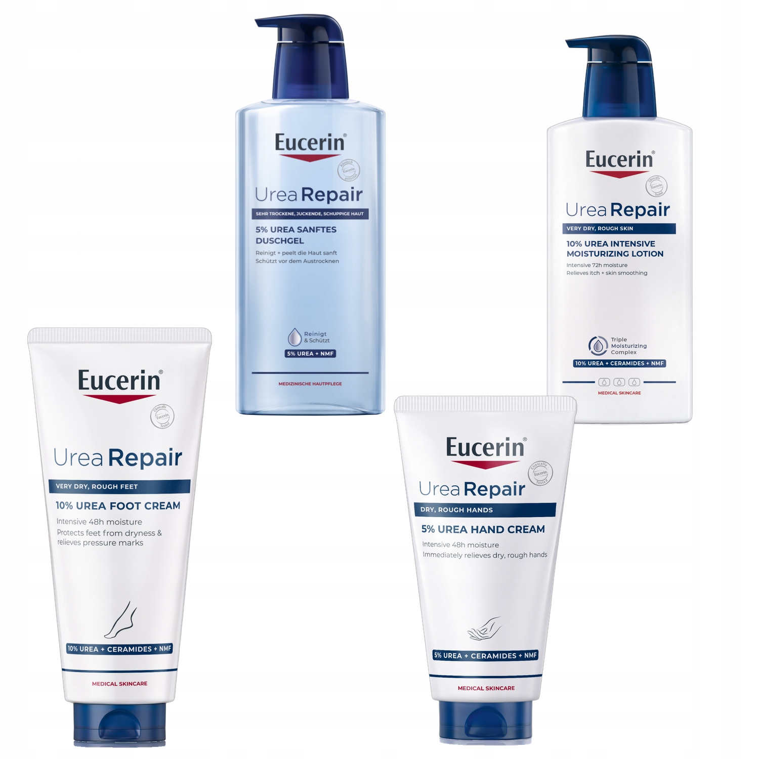Eucerin Urearepair Zestaw kosmetyków Ceramidy skóra sucha i bardzo sucha