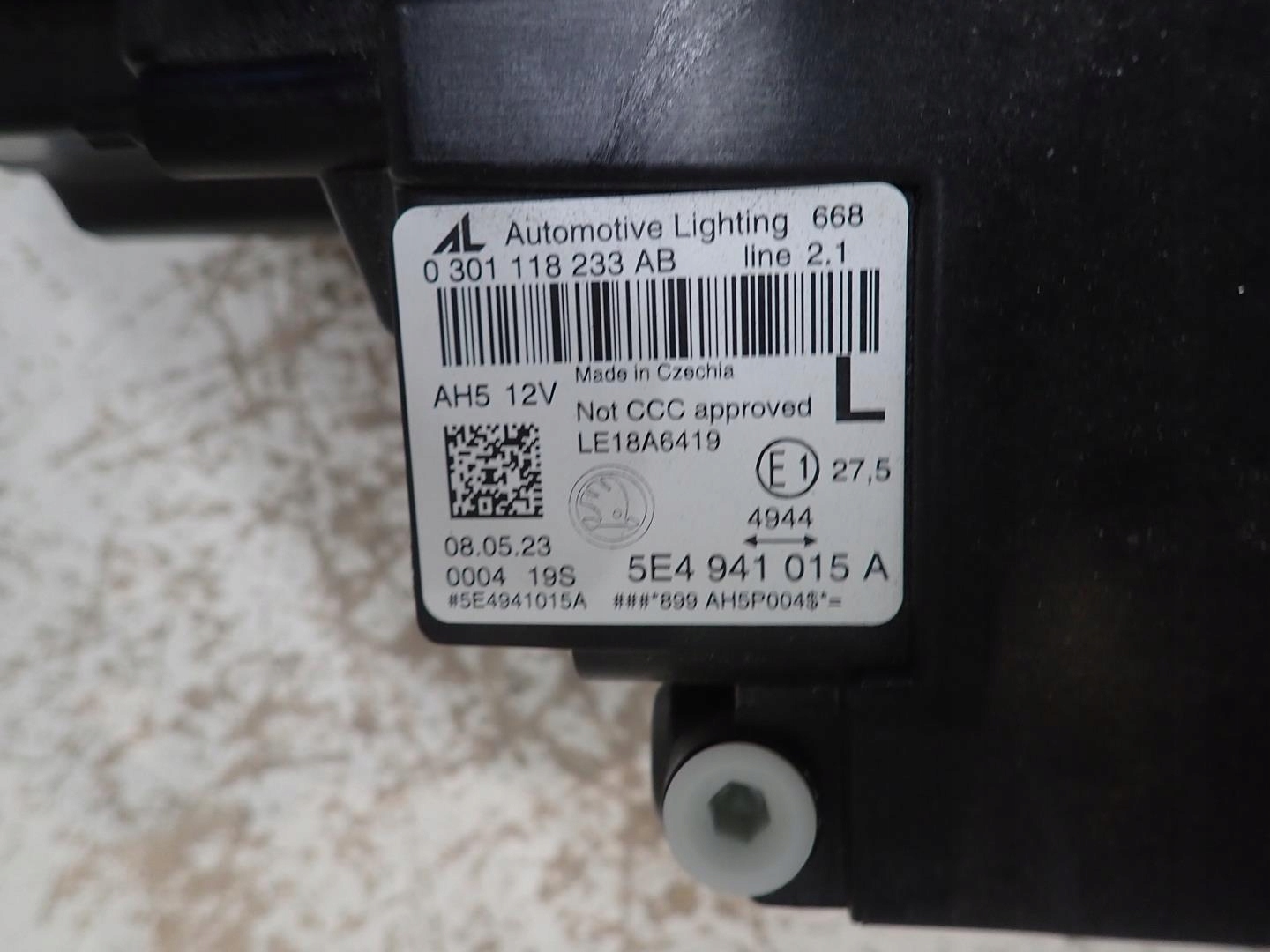 light front front left SKODA OCTAVIA IV 2020- FULL LED 5E4941015A