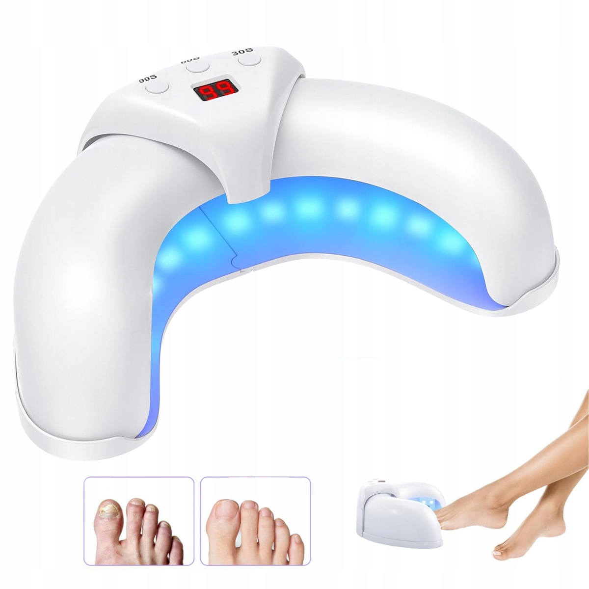 Laserové Zařízení 45W Pro Léčbu Mykózy Nehtů 22 Led Usb