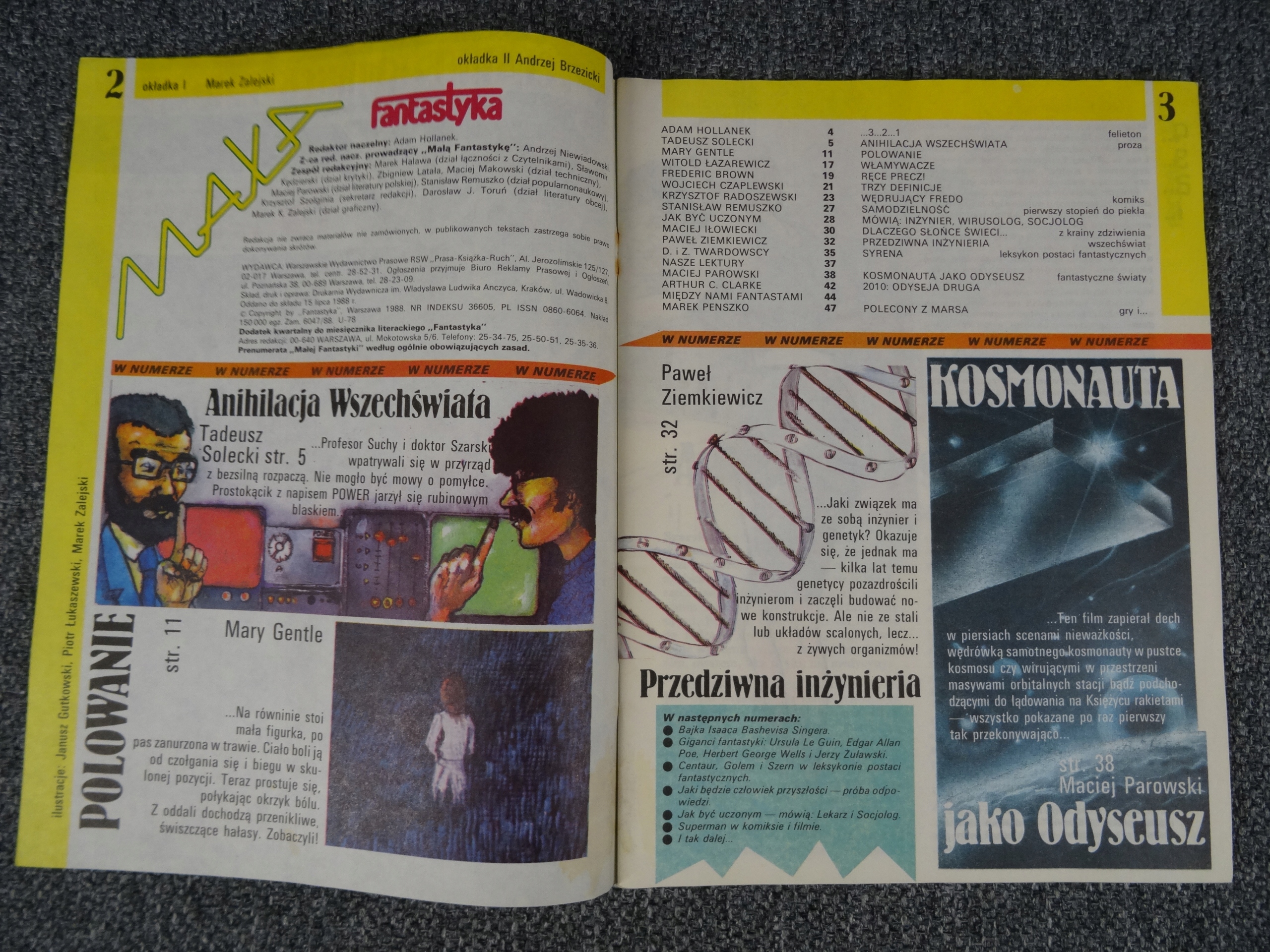MAŁA FANTASTYKA 1988r numer 4 Numer czasopisma 4