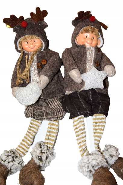 

Dziewczynka/chłopczyk 47CM W Brązowej Bluzie, Led