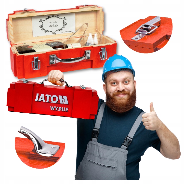 Dárek pro muže Dřevěná krabička na alkohol Jato Masivní Silná