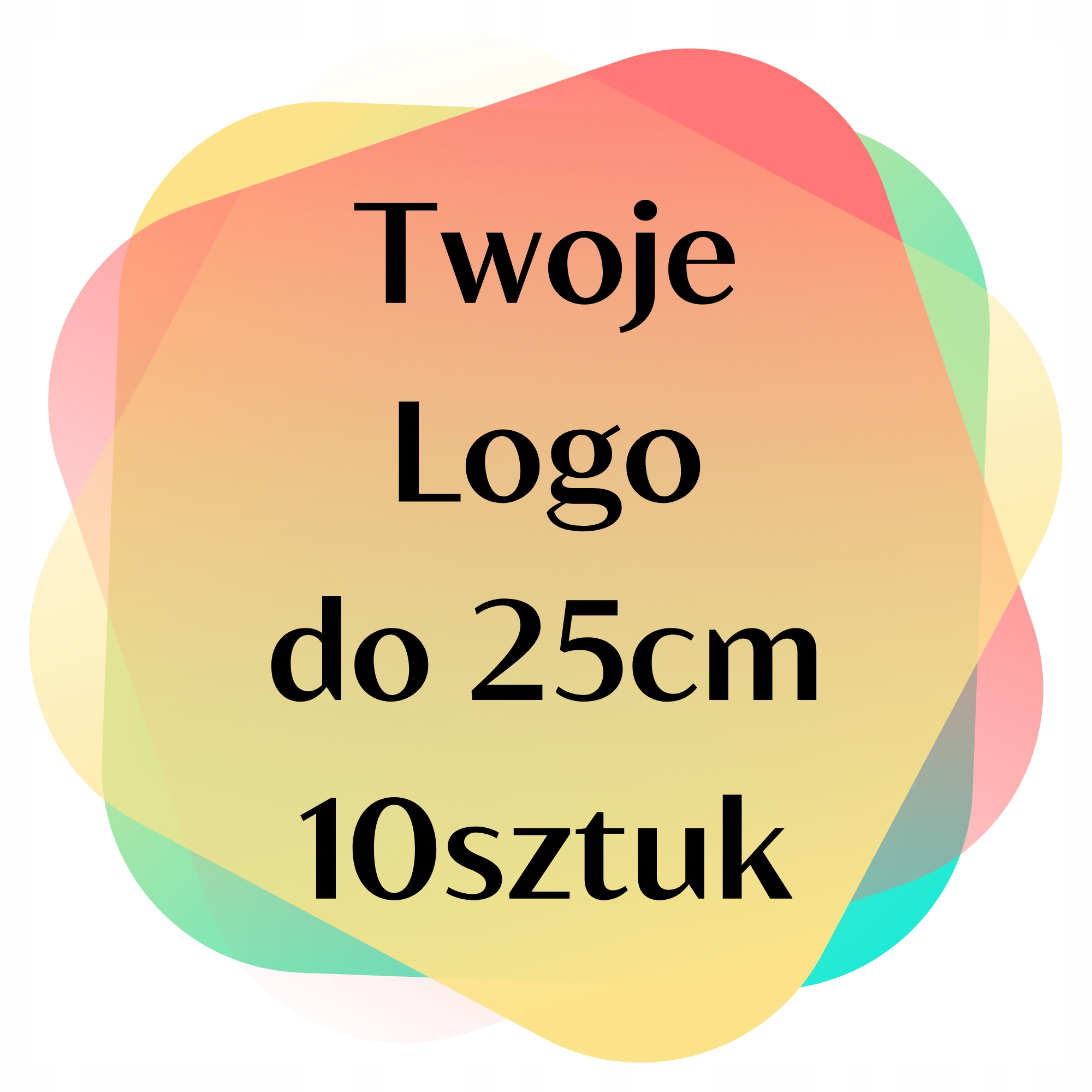 

Naprasowanka Logo Termo Naklejka do 25cm 10 sztuk