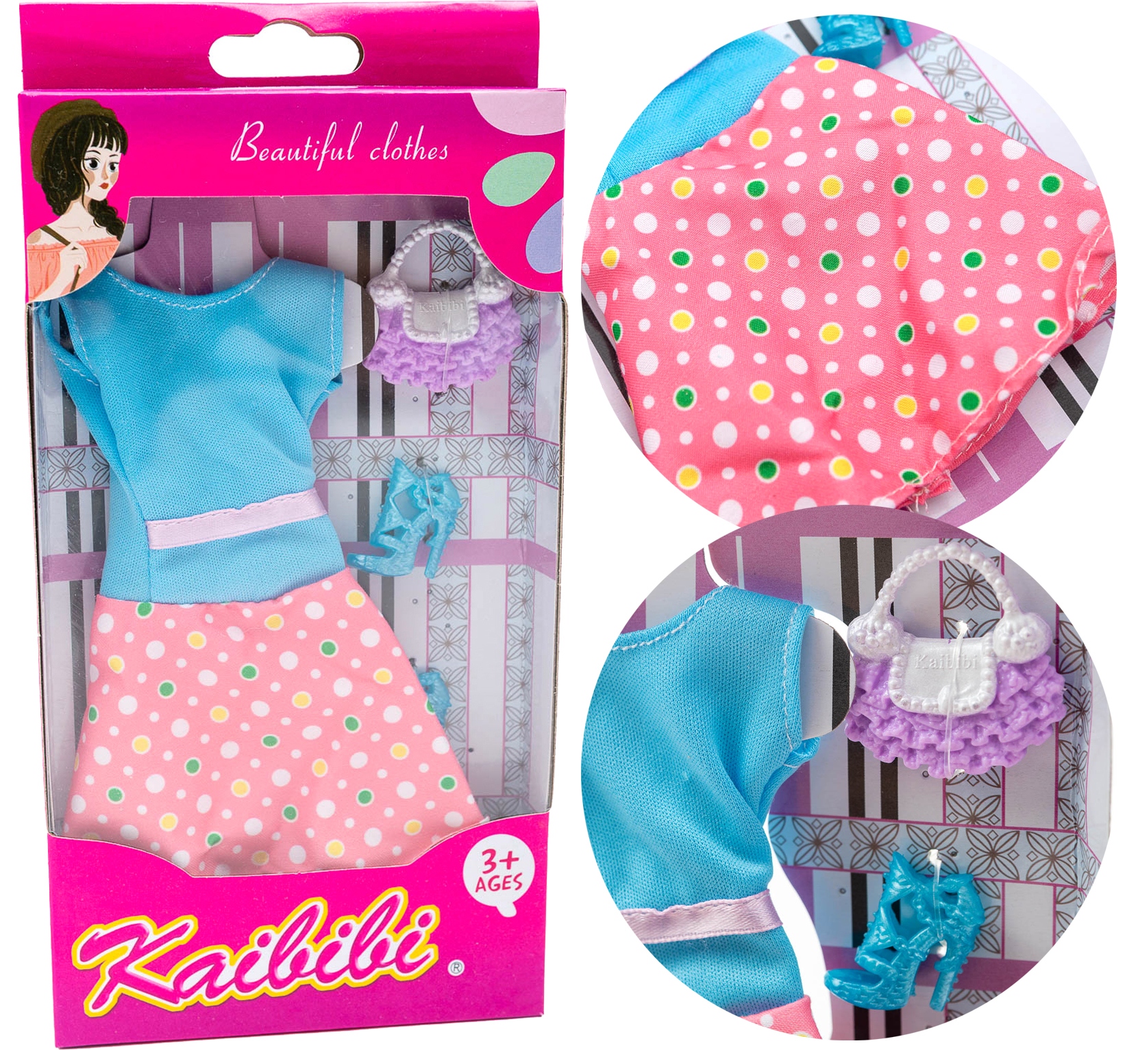 

Codzienne Ubranka Dla Lalki Barbie sukienka