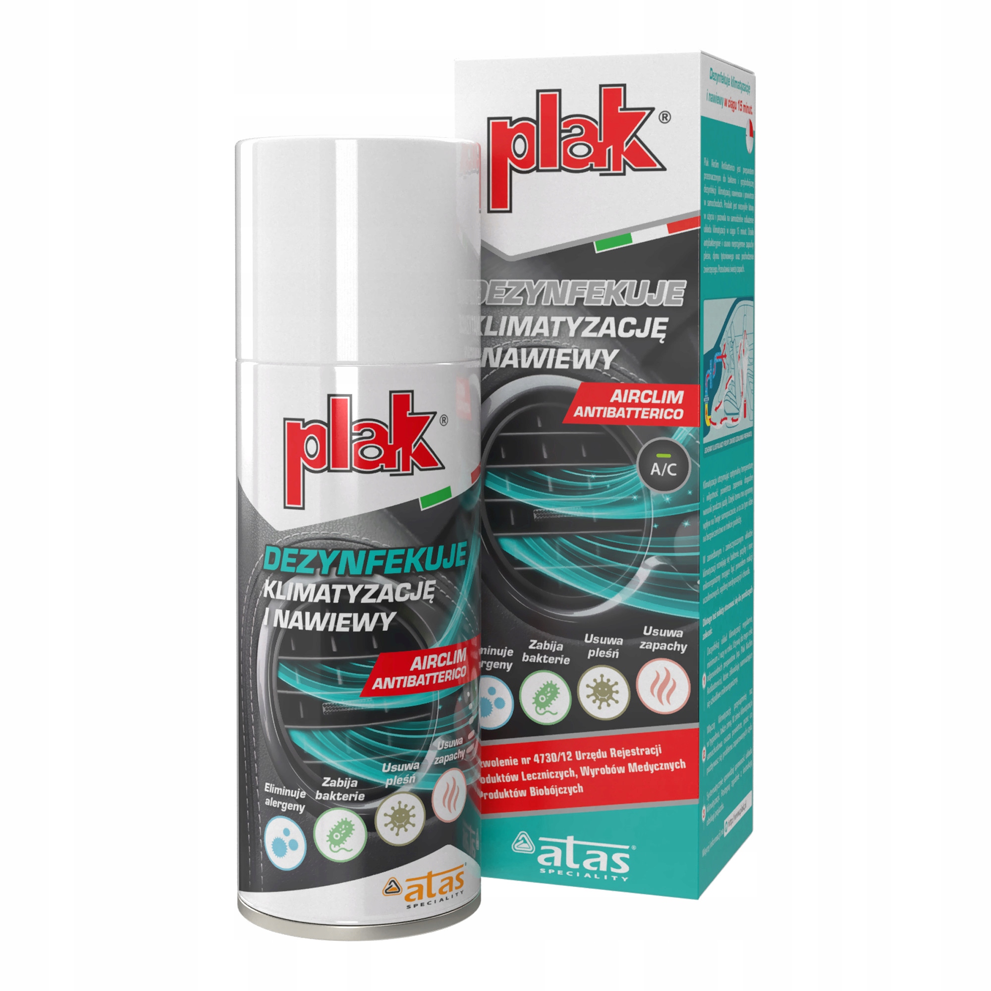 Preparat do dezynfekcji klimatyzacji Atas Plak Air