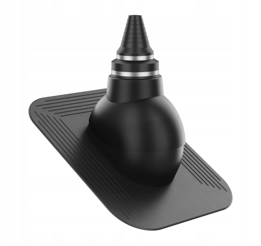 Anténní přechod, těsný střešní průchod Pod Asfaltový Šindel/pape Černý 9005