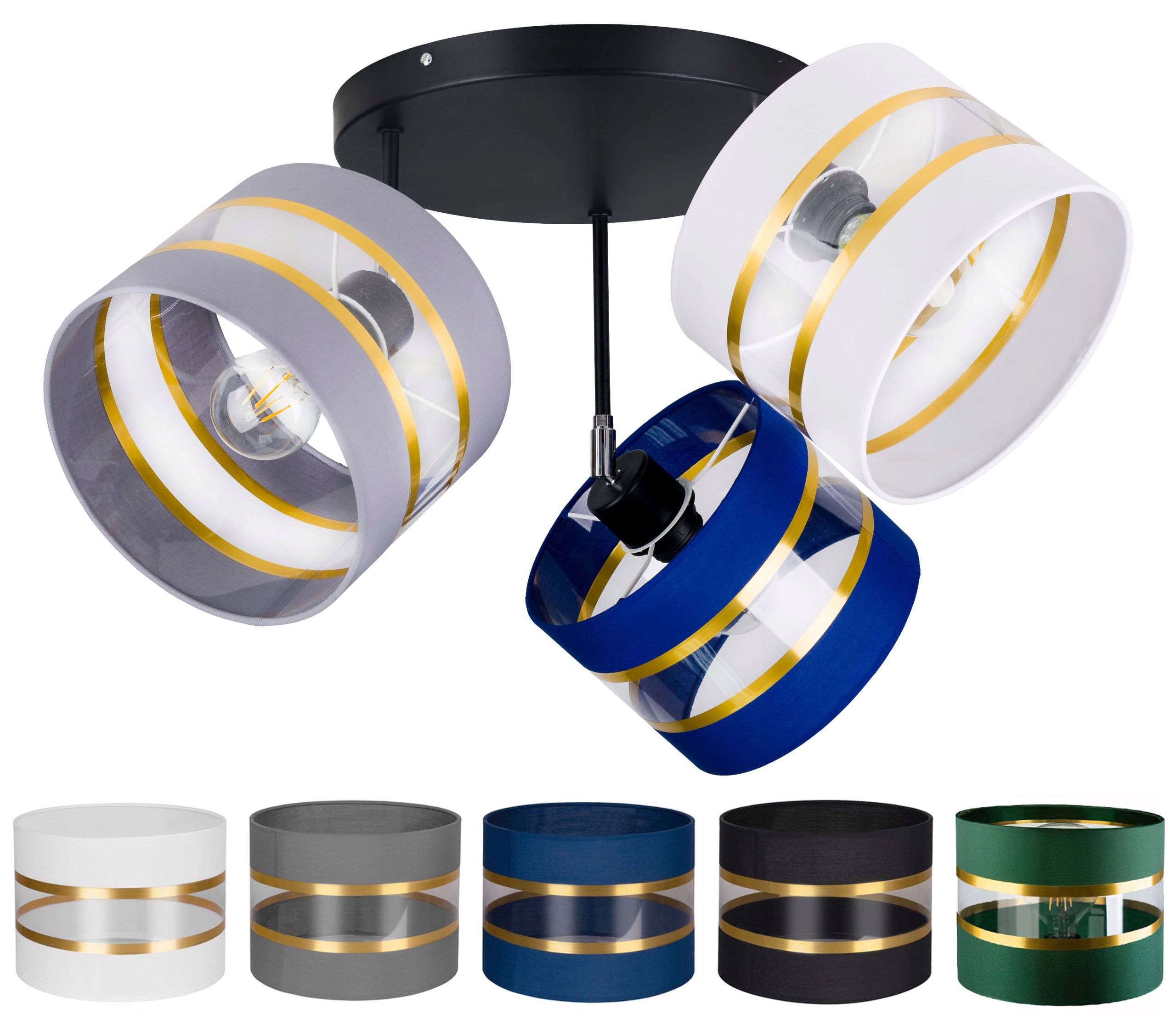 Lampa stropní svítidlo pohyblivý stropní lustr Abażur 20 cm