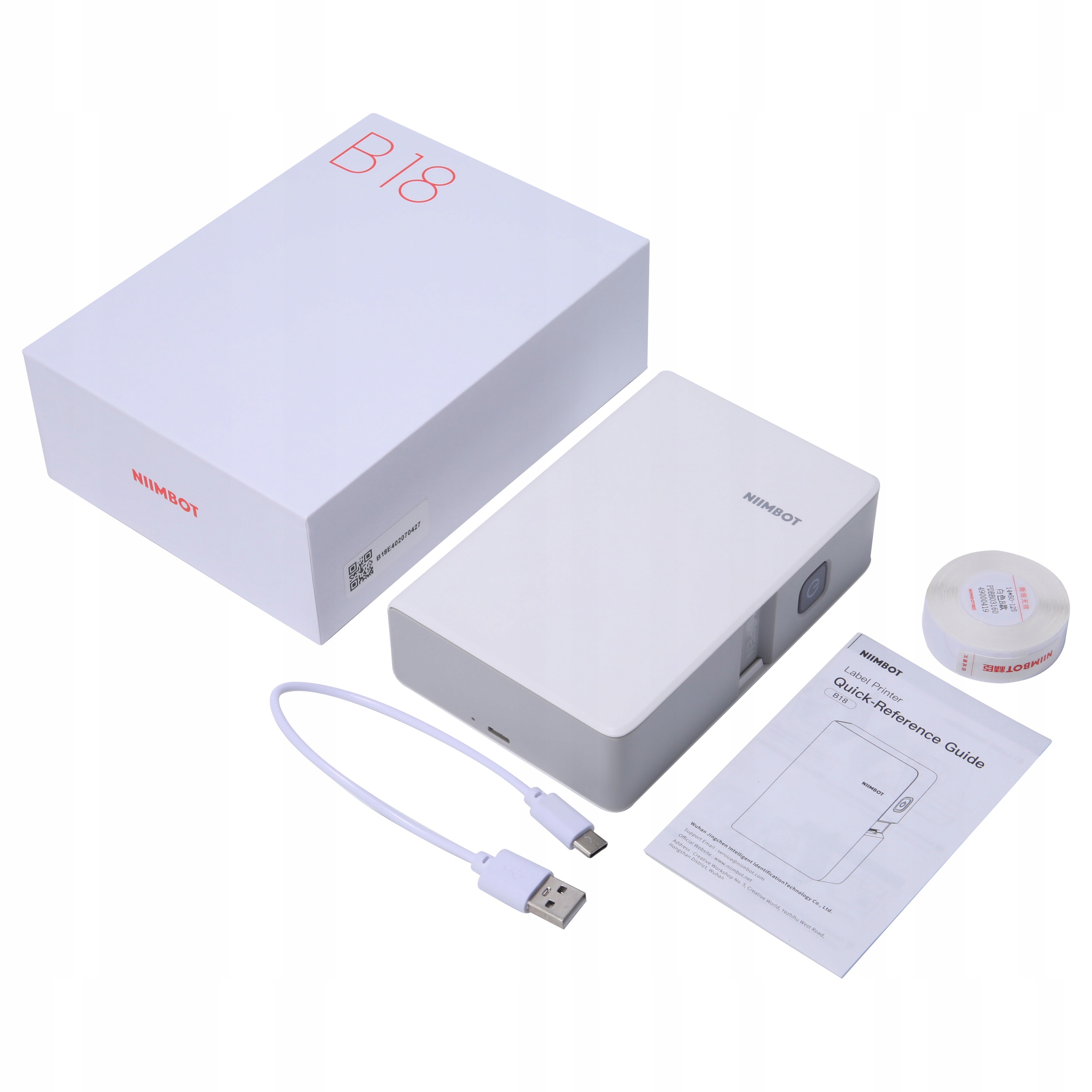 NIIMBOT TAŚMA do B18 Zielona TERMOTRANSFEROWA Producent Niimbot