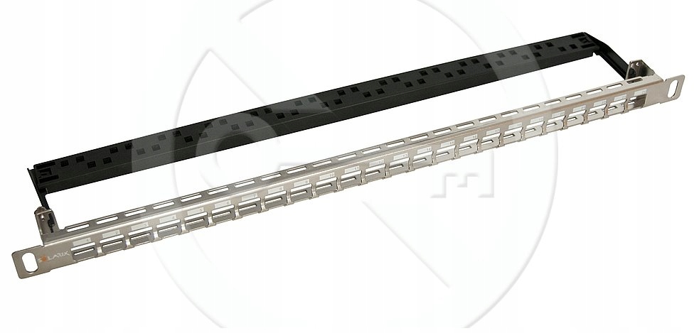 Patch panel Solarix 24 portů 0,5U nerez SX24HDM-0