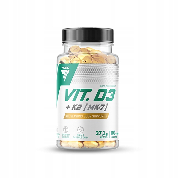 TREC VITAMIN D3+K2 60KAPS