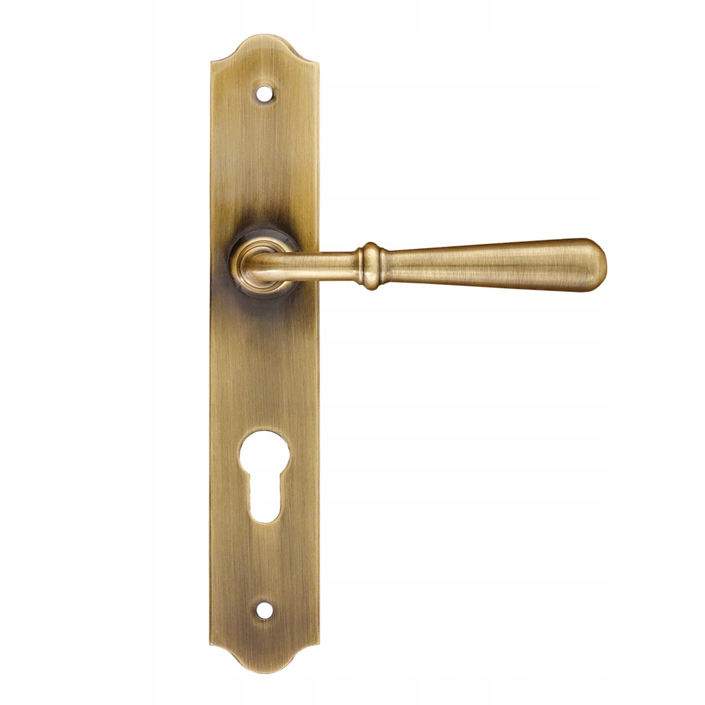 Klika Barton se štítkem na vložku 72 mm Patinovaná Mosaz