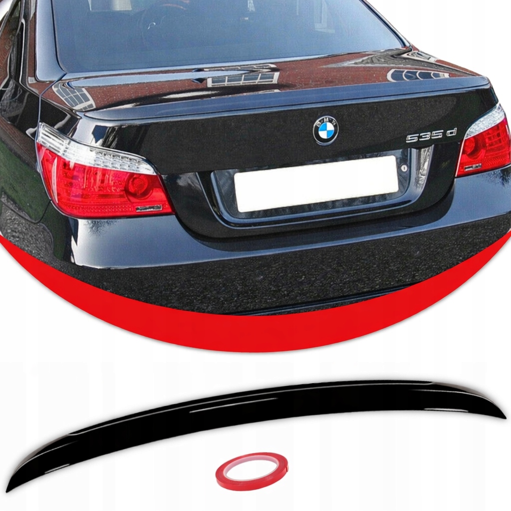 Bmw E60 M5 Spoiler Zadní Krytka Černý Lesk