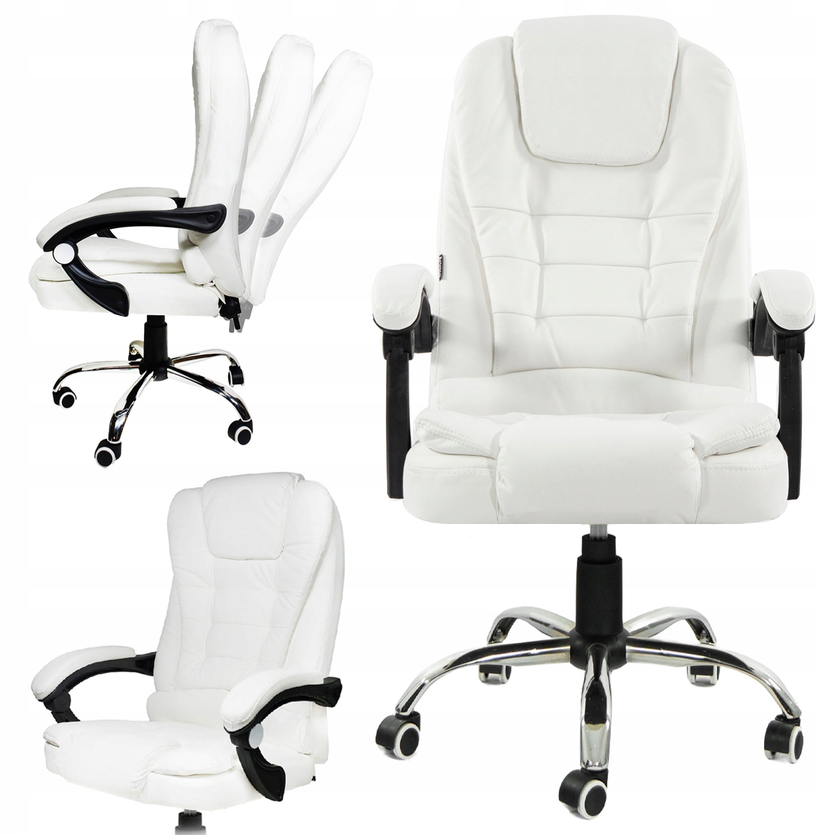 Kancelárska Otočná Stolička Biela, Kancelárska Stolička Do Kancelárskej Izby, Nastaviteľná