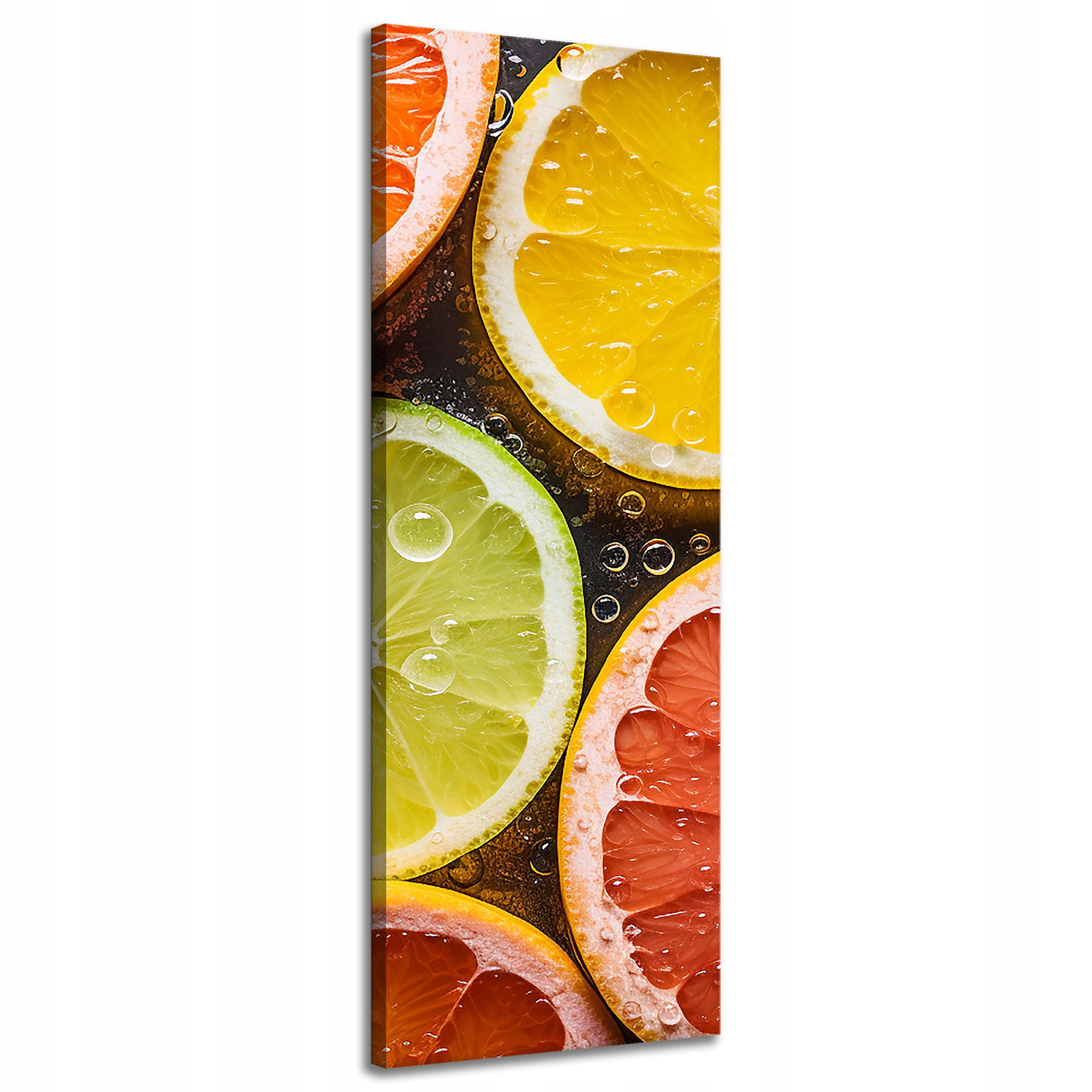 Obraz na plátně Citrusy Svěžest Limetka Grapefruit Citron 40x120