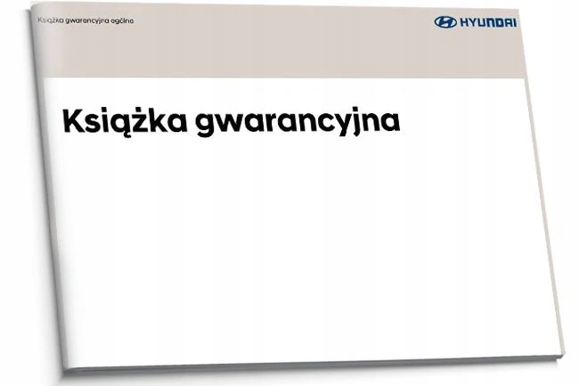 

Hyundai Polska Książka Serwisowa od 2018