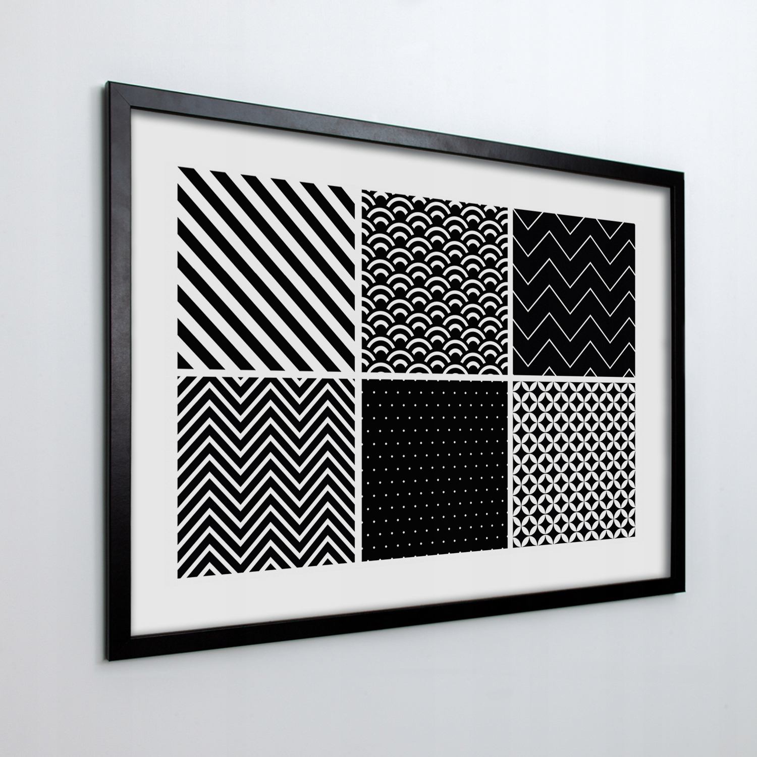 Obraz v ráme na stenu Vzory geometria 70x50 cm