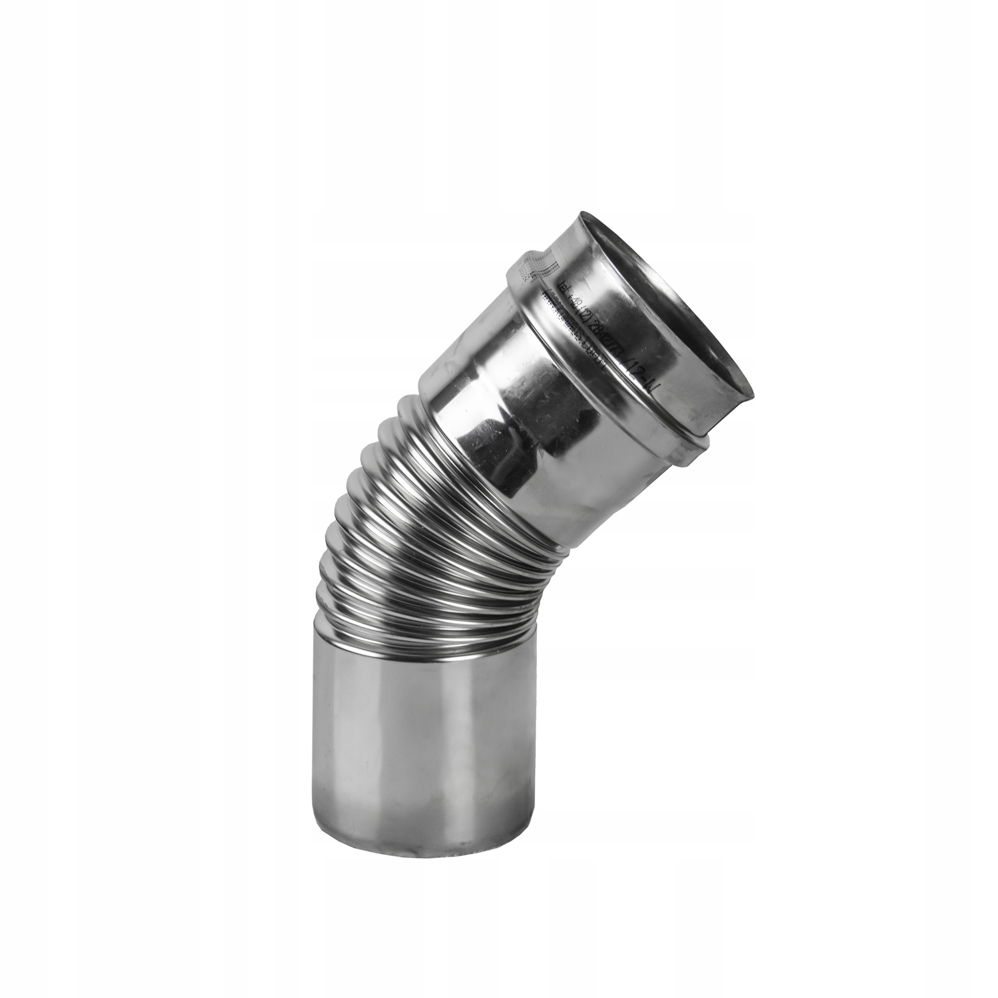 Kk Koleno s těsněním, průměr 225 mm, vložka do komína, plyn turbo, 45 stupňů kyseliny
